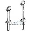 Weinert 8751 - Griffstangen mit Ring für Pufferbohlen