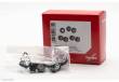 Herpa 87MBS026352 - Zubehör MBS Radsätze Scania Vabis Stahl, Bereifung 11.00-20 Baustellenprofil, silber/rot