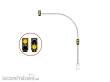 MAFEN 883009 - Gelb blinkende Bogenampel - links
