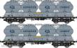Albert Modell 900024 - 2-tlg. Set Zementsilowagen Uacs-x der PKP - Ep.V
