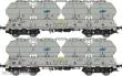 Albert Modell 900025 - 2-tlg. Set Zementsilowagen Uacs der PL-CEMET - Ep.VI