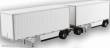 Diecast Masters 91036 - Wabash National Trailers (2 x 28FT incl. Dolly 2 x Auflieger inkl. Dolly