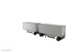 Diecast Masters 91036 - Wabash National Trailers (2 x 28FT incl. Dolly 2 x Auflieger inkl. Dolly