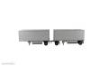 Diecast Masters 91036 - Wabash National Trailers (2 x 28FT incl. Dolly 2 x Auflieger inkl. Dolly