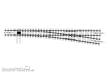 Bemo 9110000 - 0m Rechtsweiche 1:7 (8,2°), Spurweite 22,2mm