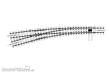 Bemo 9113000 - 0m Bogenweiche links 1:7, R1=1300mm, R2=2600mm, Spurweite 22,2mm