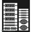 Weinert 91144 - Neusilberschilder für 87 012