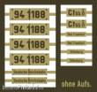 Weinert 91299 - Messingschilder für 94 1188