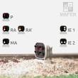 MAFEN 91407 - RENFE - Zwergsignal mit 4 LEDs (Rot/Weiss+Weiss/Weiss)