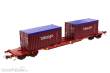 PT Trains 919001 - Wagen Sgnss TAKARGO Ep VI (38 94 455 2 057-7) + 2x CONT 20´OT TAKARGO