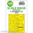Art Scale Kit 200-M72106 - F-14D double-sided fit express mask for Tamiya
