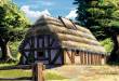 Zvezda 928532 - 1/72 House with thatched roof