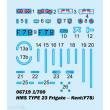 Trumpeter 06719 - 1:700 HMS TYPE 23 Frigate Kent(F78)