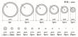 Master Tools 09948 - Plastic Circle Board C-set-0,3 mm