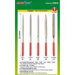 Master Tools 09965 - Assorted diamond files set(Grit size150# 3x140mm