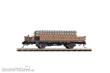 Bemo 9463101 - RhB Kk-w 7371 Niederbordwagen mit Betonschwellen