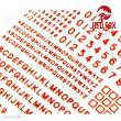 Red Fox Studio RFSQS-35016 - 3D Resin Foundry Numeral & Letters for British AFVs vol.01