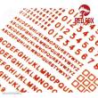 Red Fox Studio RFSQS-35016 - 3D Resin Foundry Numeral & Letters for British AFVs vol.01
