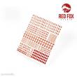 Red Fox Studio RFSQS-35017 - 3D Resin Foundry Numeral & Letters for US AFVs vol.01