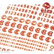 Red Fox Studio RFSQS-35017 - 3D Resin Foundry Numeral & Letters for US AFVs vol.01