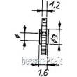 Weinert 9602 - Modul 0,4 Kunststoff-StirnzahnradZähnezahl 14Bohrung 1,47 mm
