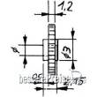 Weinert 9609 - Modul 0,4 Kunststoff-StirnzahnradZähnezahl 20Bohrung 2,03 mm