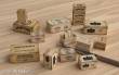 Matho Models 35130 - Wooden Crates: whiskey