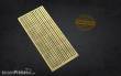 Matho Models 80044 - PE Brass Strips B: 1,25 - 3 mm (0,10mm thickness)