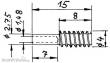 Weinert 96504 - Modul 0,4 Messing-Schnecke4,0 DurchmesserBohrung 1,48 mm