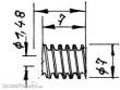 Weinert 96512 - Modul 0,4 Messing-Schnecke7,0 DurchmesserBohrung 1,48 mm