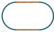 Piko 96900 - Start-Set mit Bettung TRAXX RENFE mit 3 Containertragwagen