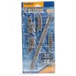 Tomytec 971082 - Gleis-Set, Abfahrt, Schotterbettung