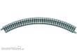 Tomytec 971113 - 4 Gleise, gebogen, Mini Curved, in Schotterbettung, r 177 mm