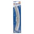 Tomytec 971753 - 2 Gleise, gebogen, mit breiter Schotterbet., 22,5°, r 354 mm