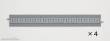Tomytec 971762 - 4 Gleise, gerade mit breiter Schotterbettung, je 280 mm