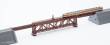 Tomytec 972663 - Fachwerkbrücke, 280 mm, rot, mit Brückenträger