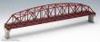 Tomytec 973221 - Gitterbrücke, 2-spurig, rot