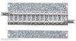 Tomytec 977639 - 4 Gleise, gerade mit breiter Schotterbettung, je 70 mm