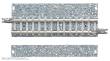 Tomytec 977646 - 4 Gleise, gerade mit breiter Schotterbettung, je 70 mm