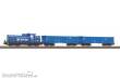 Piko 97937 - Start-Set mit Bettung Güterzug Diesellok SM 42 mit 2 offenen Güterwagen PKP Cargo IV