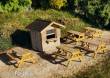 Model Scene 98531 - Marktset mit Bänken (H0)