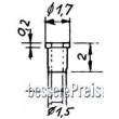 Weinert 9888 - Isolierbuchse mit 0,98 mm Innendurchmesser für Bremsen