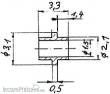Weinert 98881 - Buchse mit Ring für 1,5 mm