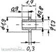 Weinert 98882 - Buchse mit Ring für 0.8 mm