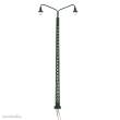 Decoderwerk A005 - 5x Gittermastlampe grün zweiflammig, warmweiss, passend Spur H0