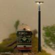 Decoderwerk A007 - 5x Gittermastlampe schmal grün zweiflammig, warmweiss, passend Spur H0