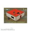 Bandua BAI000048 - Prepainted Modular Building (White & Red)
