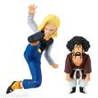 Banpresto BAN-PZ69645P - Dragon Ball Z Match Makers PVC Statue Android 18 11 cm Vs, Mr, Satan 8 cm