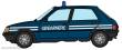 REE Modeles CB-153 - CAR - Peugeot 205 GE - GENDARMERIE (white lines)