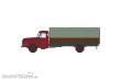 REE Modeles CB-197 - Camion Willeme Benne à ridelles avec bâche (cabine bordeaux)